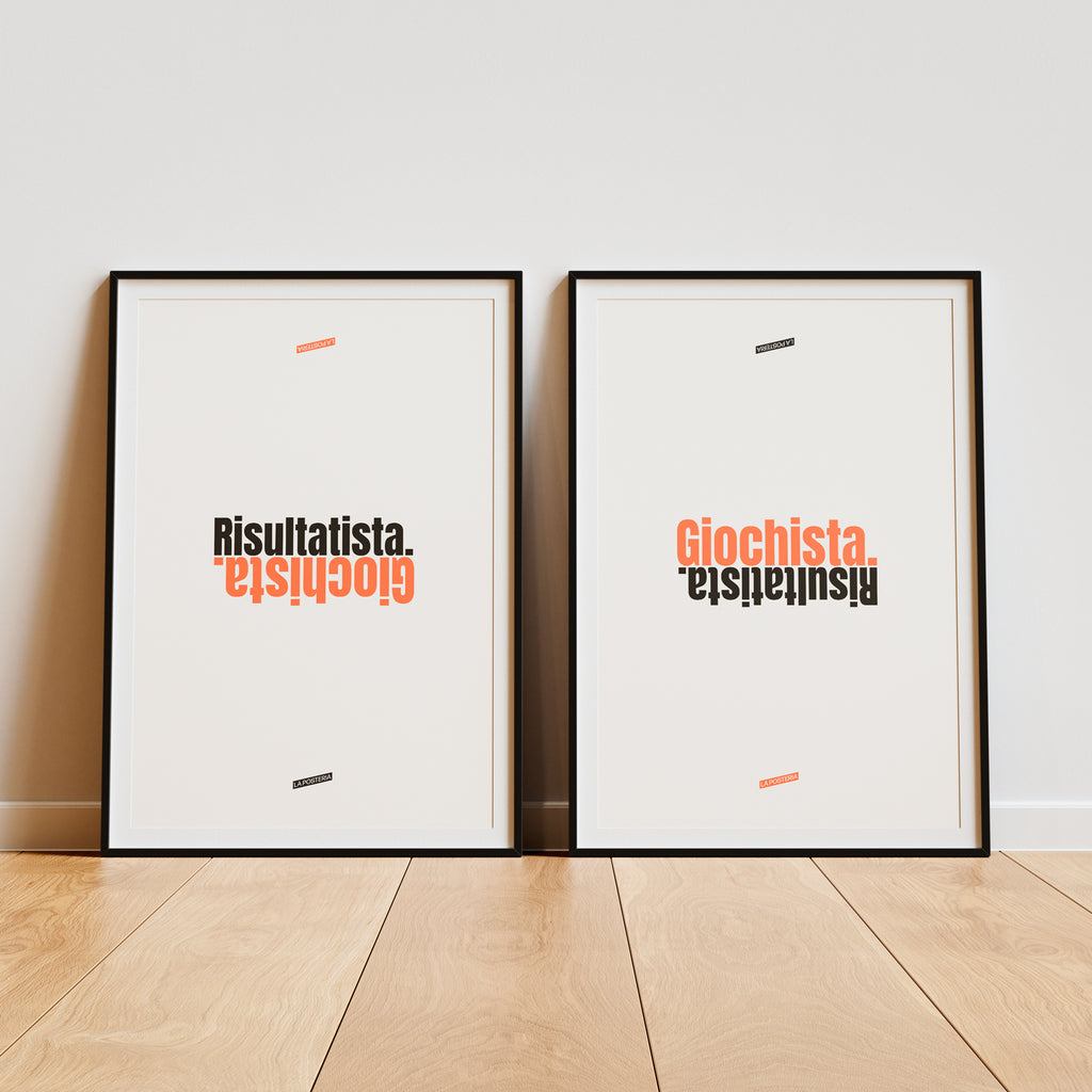 Giochista / Risultatista - Poster reversibile